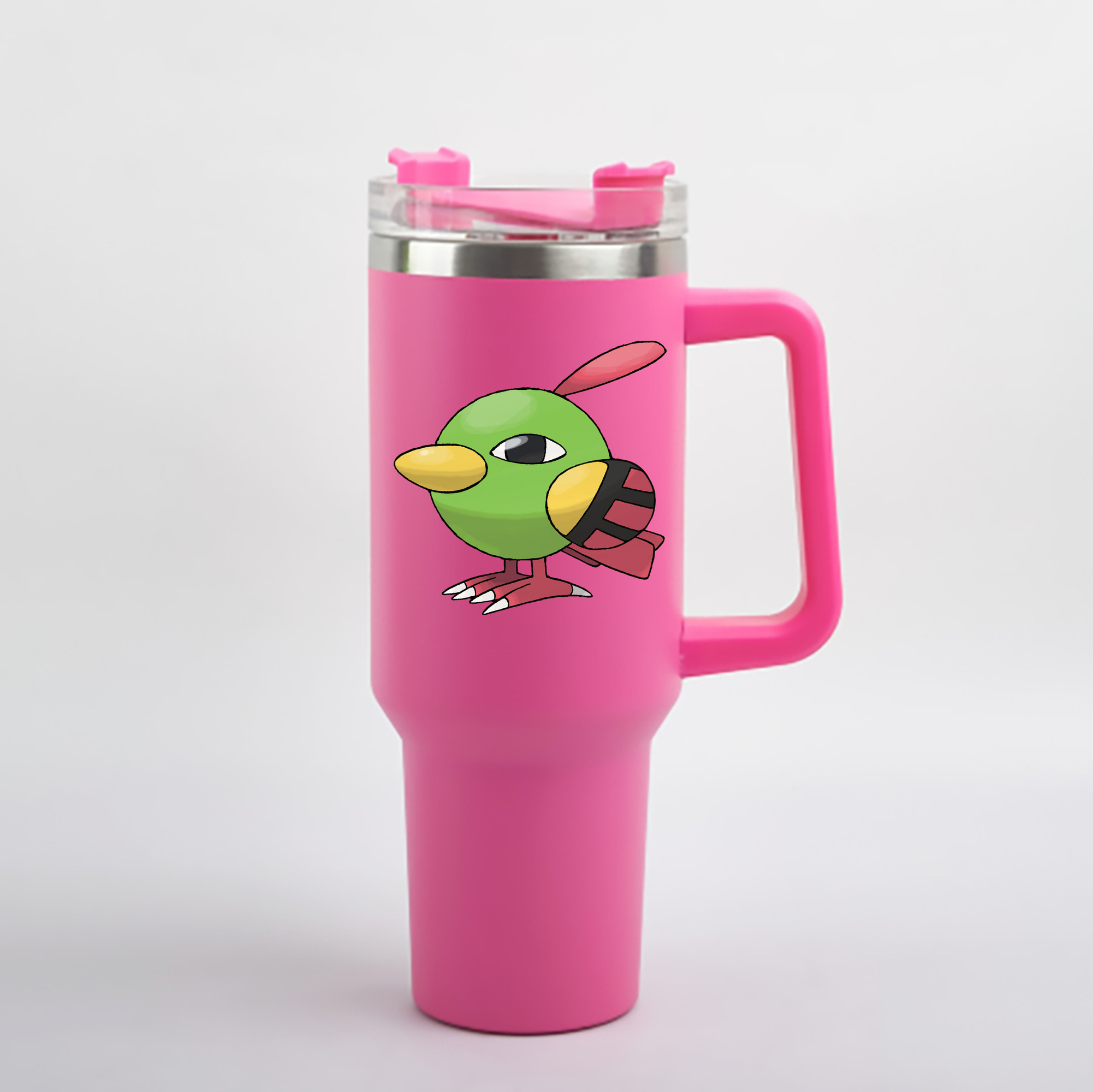 （画像用） ポケットモンスター Pokémon 1200mL車用タンブラー - クリスタルステッカー（プラスチックストロー付き）